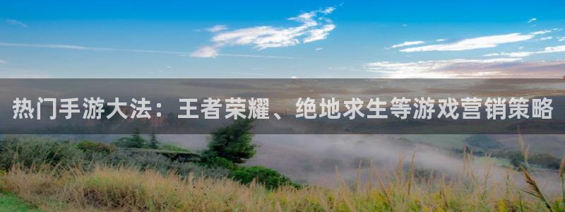奇亿娱乐平台官网入口：热门手游大法：王者荣耀、绝地求生等游戏